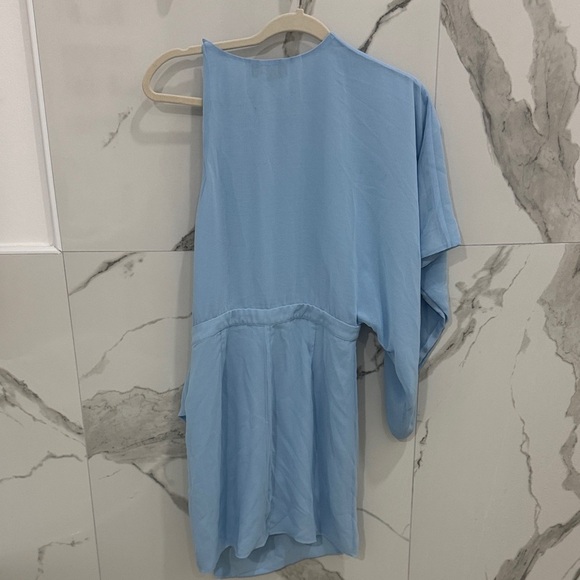 Michael Costello x Revolve Sky Blue One Shoulder Mini Dress | NWT - Picture 8 of 9